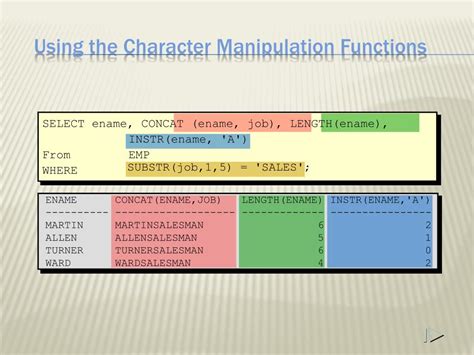 Afbeeldingsresultaten voor SQL Character Functions List