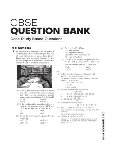 Class 10 Case Study Questions Maths Real Numbers માટે ઇમેજ પરિણામ