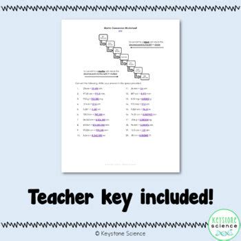 Practice Metric Conversions Answer Key に対する画像結果