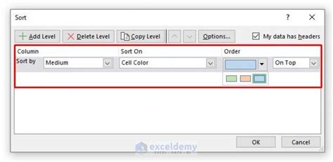 Excel Sort by Highlighted Color に対する画像結果