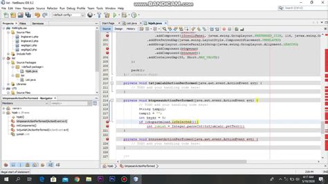 Contoh GUI Java に対する画像結果