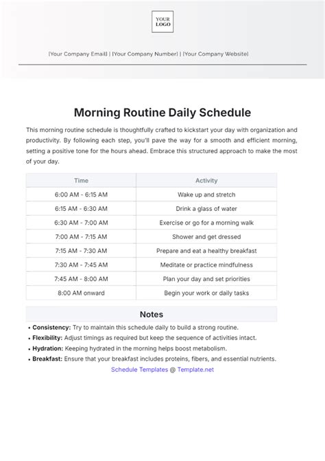Toradh íomhá ar Morning Routine Calendar