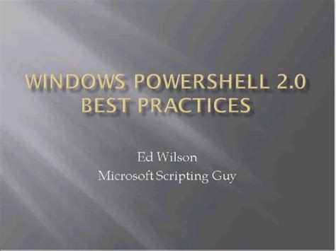 Image result for Ed Wilson PowerShell Script