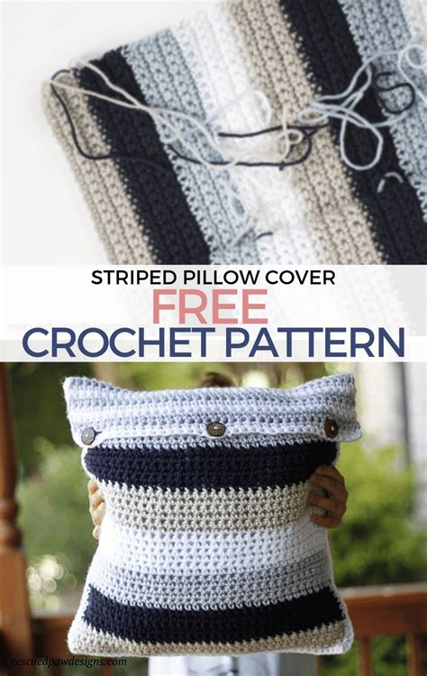 How to Crochet Throw Pillow Covers Tutorial に対する画像結果