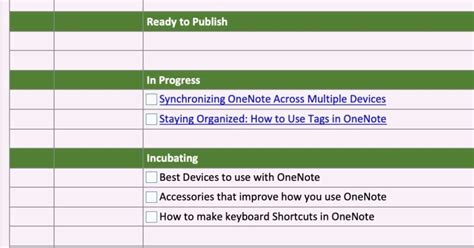 Afbeeldingsresultaten voor OneNote Task List Template