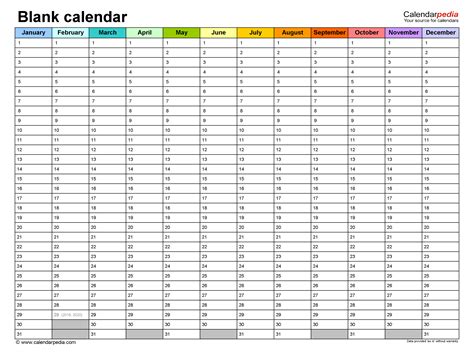 Image result for Monthly Calendar in Word Format