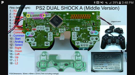 Image result for Wireless PS2 Controller Layout Diagram