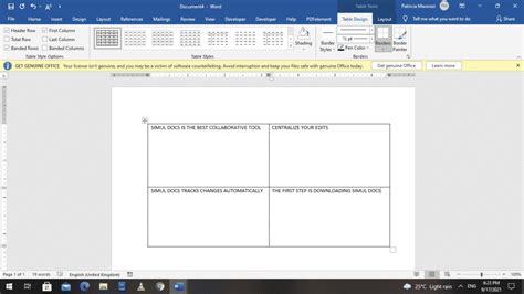Image result for Word Split Header into Two Columns