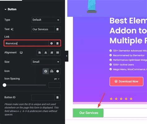 Adding Links to Pages in Elementor に対する画像結果