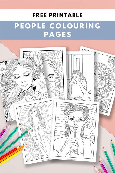 Afbeeldingsresultaten voor 3 People Colouring Pages