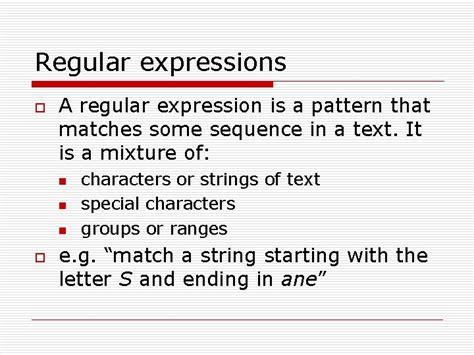 Image result for How to Define Sentence Using Regular Expression