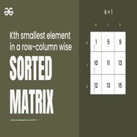 Image result for KTH Element of Two Sorted Matrix