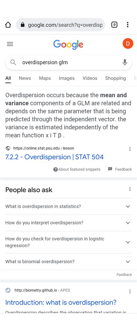 تصویر کا نتیجہ برائے Overdispersion Example