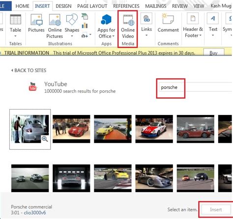Image result for Open MS Word 2013 Insert