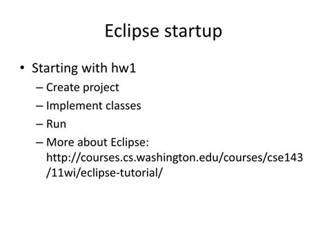 Image result for Java Eclipse Early Startup