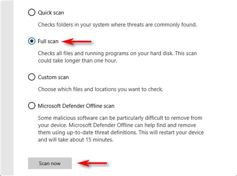 Image result for Windows Defender Quick Scan