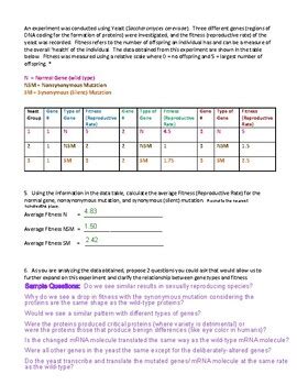 Bee Mutation Lab Answer Key に対する画像結果