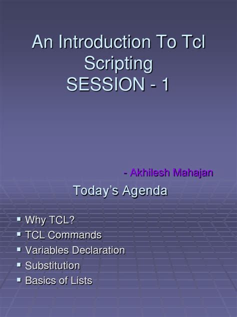 Image result for Tcl Scripting