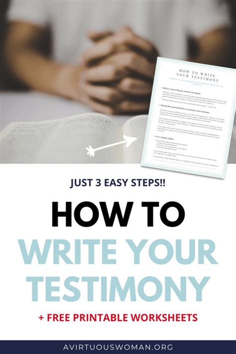 Christian Testimony Worksheet に対する画像結果