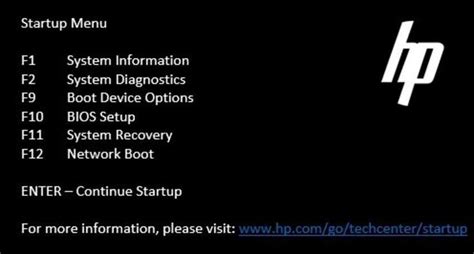 Image result for HP Boot Options