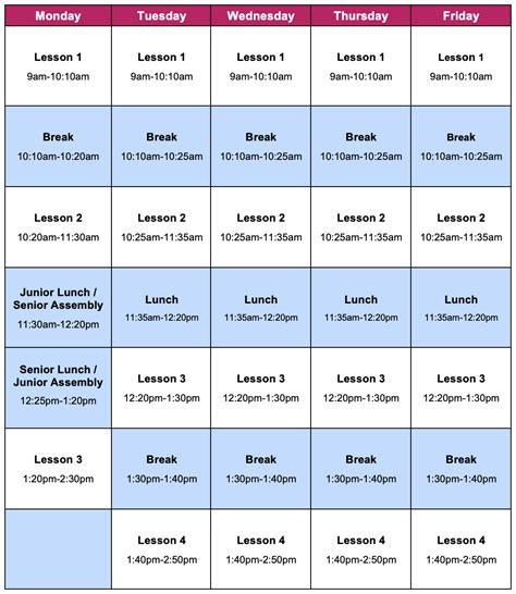 Lesson Timetable Account Statement に対する画像結果