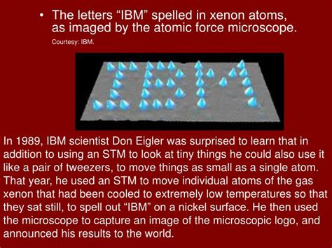 Afbeeldingsresultaten voor Atomic Force Microscope IBM Logo