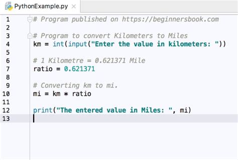 Image result for Kilometers to Miles in Python