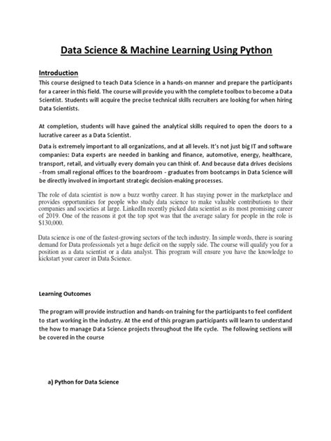 Afbeeldingsresultaten voor Python and Data Science Technical Report PDF