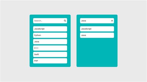 Image result for Filter for a List HTML/CSS