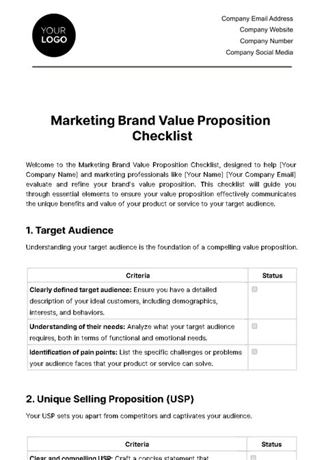 Image result for Value Proposition Excel Template