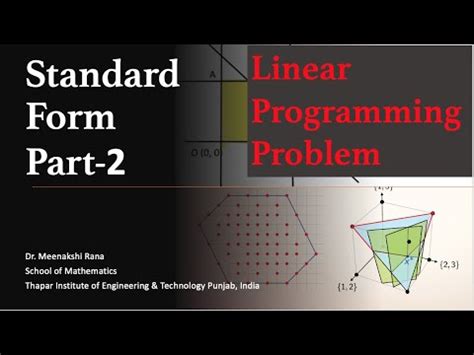Image result for Linear Programming Problem in Standard Form