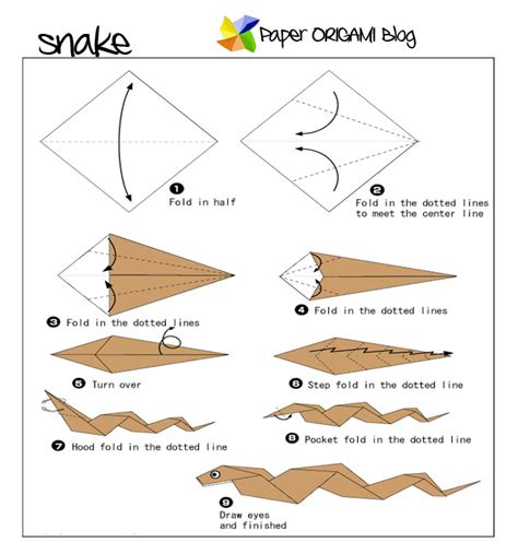 Image result for Paper Snake Using by Origami