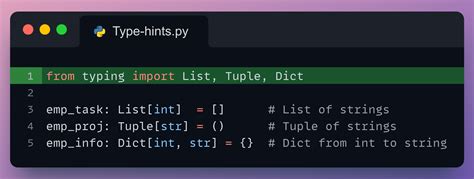 Python How to Declare a Type に対する画像結果