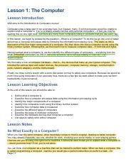 Image result for Lesson 1 Introduction to Computers