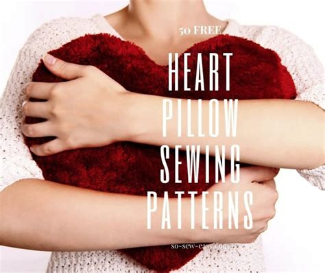 Toradh íomhá ar Free Heart Pillow Sewing Pattern