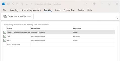 Image result for How to See Who Has Accepted Meeting Outlook