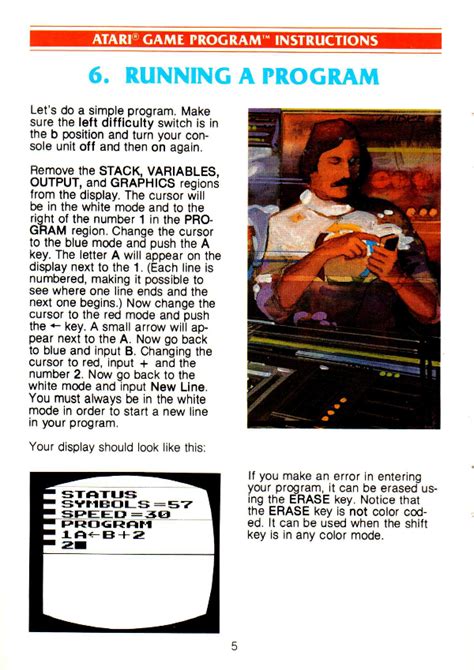 Toradh íomhá ar Atari Basic Programming Overlays