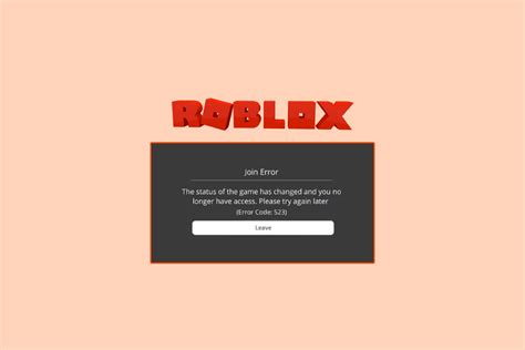 Roblox Error Codes 523 Meaning に対する画像結果
