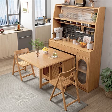Image result for Hutch with Pull Out Dining Table