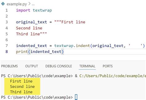 Toradh íomhá ar Indentation Colour in Python
