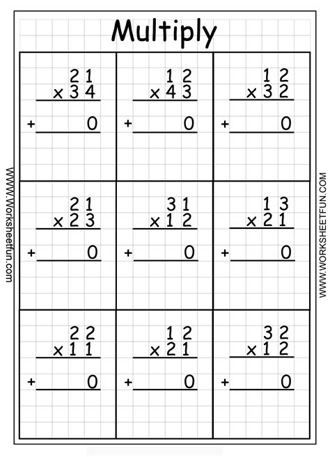 Image result for 2-Digit Multiplication Grade 4