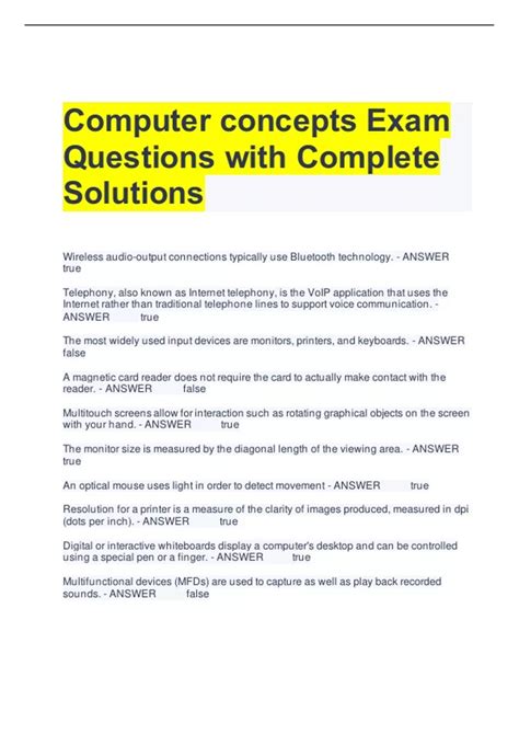 Image result for Computer Exam Questions and Answers