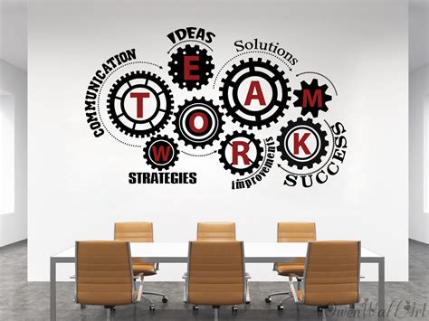 Teamwork Office Wall Decal Meeting Room Wall Vinyl - Etsy