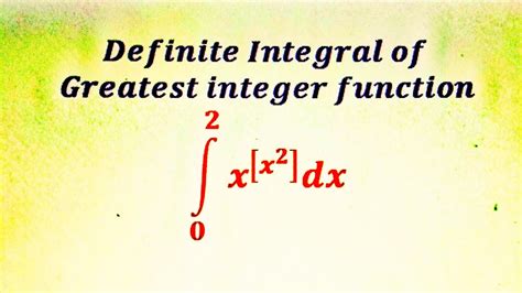 Image result for How to Integrate Greatest Integer Function