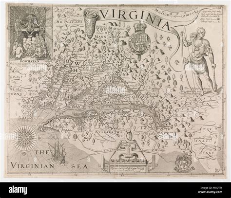 تصویر کا نتیجہ برائے Map of Colonial Virginia 1600s