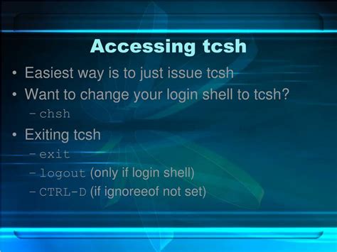 Image result for Tcsh Shell