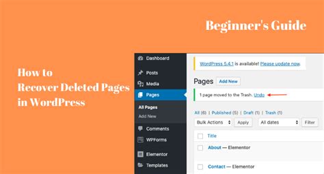 Restore Deleted Page に対する画像結果