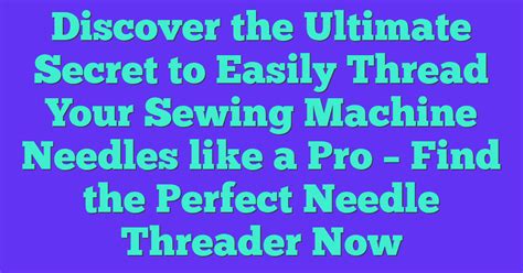 Image result for Sewing Machine Needle Threader