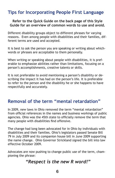 Toradh íomhá ar Person First Language Guide