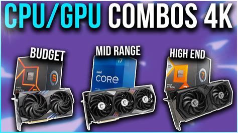 Best CPU & GPU Combos for 4K Gaming PC Builds in 2024 🔥 [JUNE UPDATE ...